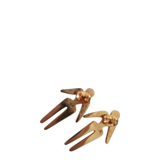 Vintage 80's Laurel Burch OLD SOUL Earrings Stud Cloisonne Enamel Collectible - Picture 6 of 12